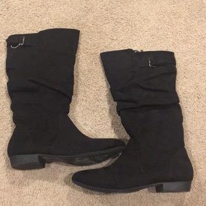 black boots